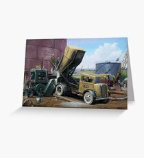 Fordson cement lorry. Greeting Card
