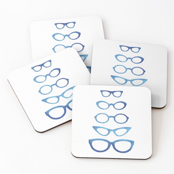 Item preview, Blue Eyeglasses In Various Shapes designed and sold by Primroaddesigns.