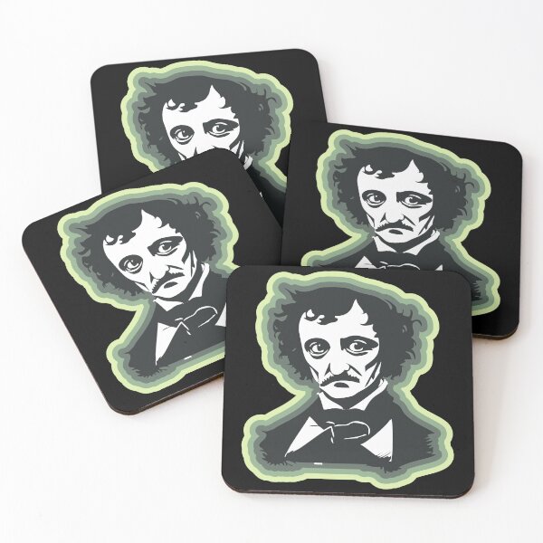 Item preview, Edgar Allan Poe - green border designed and sold by BRU Design.