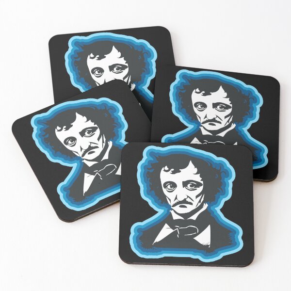 Item preview, Edgar Allan Poe - blue border designed and sold by BRU Design.