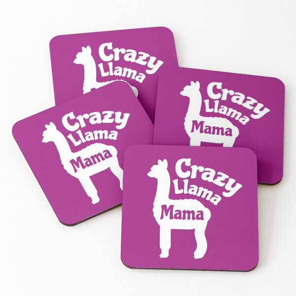 Item preview, Crazy Llama Mama Funny Llama Mom Saying designed and sold by Delightfully Cynical.