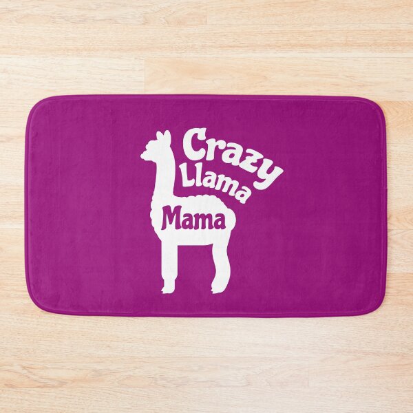 Item preview, Crazy Llama Mama Funny Llama Mom Saying designed and sold by Delightfully Cynical.