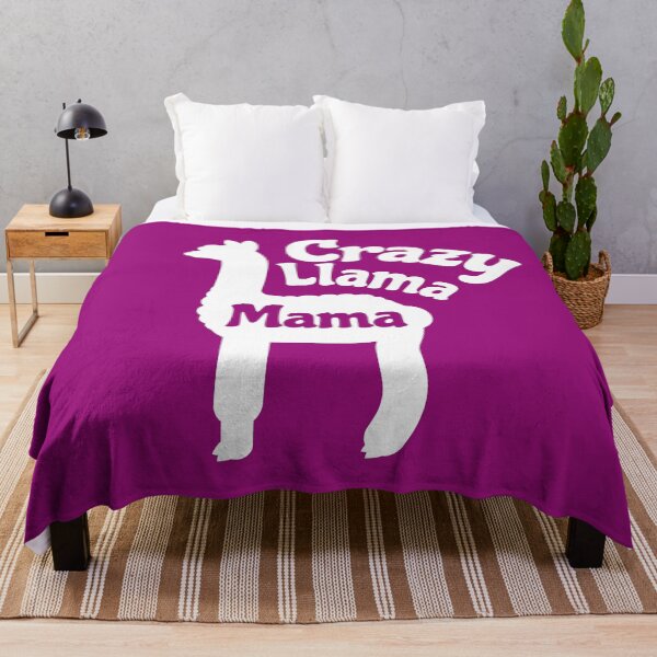 Item preview, Crazy Llama Mama Funny Llama Mom Saying designed and sold by Delightfully Cynical.