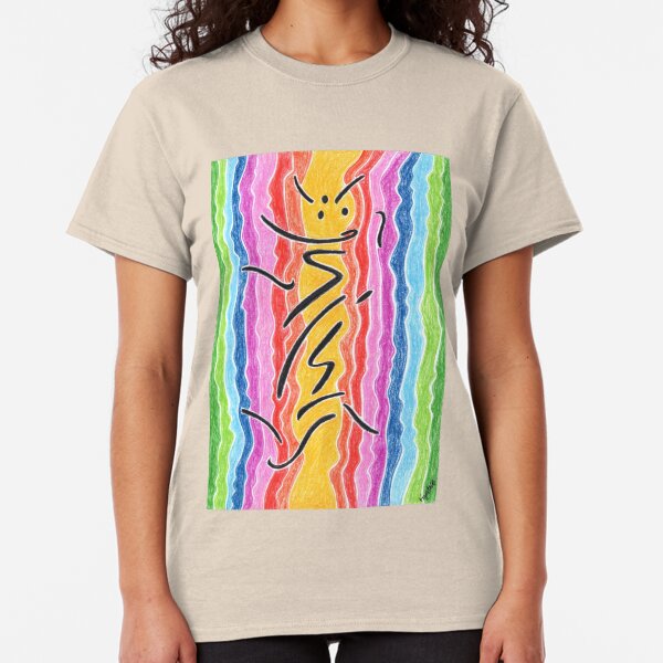 2211 - Black Signs before Rainbow Stream Classic T-Shirt