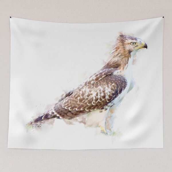 Item preview, Red-Tailed Hawk Watercolour Artwork designed and sold by Typeglyphs.