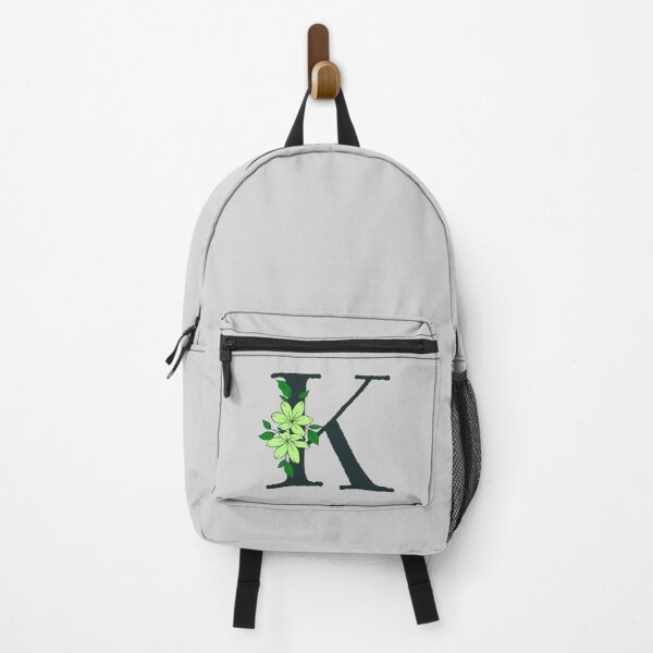 Item preview, Green floral K monogram designed and sold by Coffee Lifestyle.