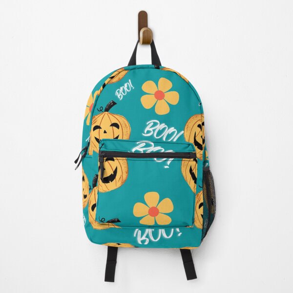 Item preview, Cyan Pattern Halloween Pumpkin And Flower  designed and sold by ArtOrg.