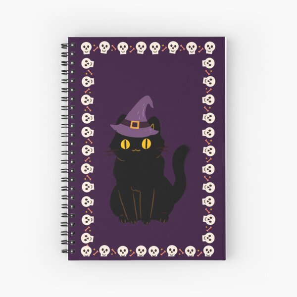 Judgemental Cat with Scary Face Spiral Notebook by George Sie - Pixels