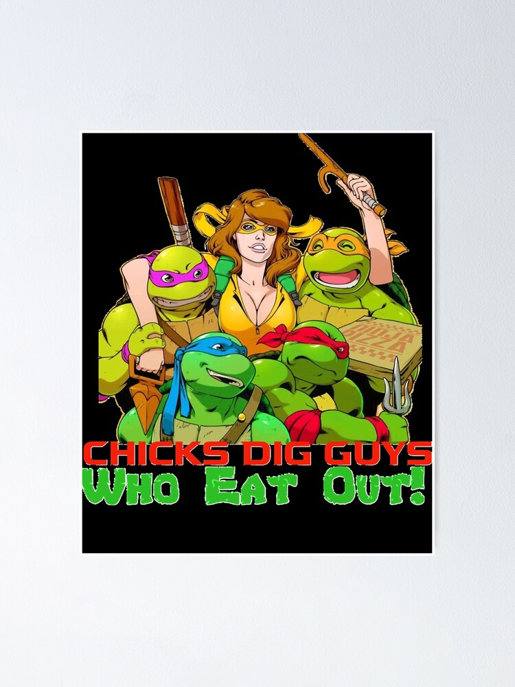 Teenage Mutant Ninja Turtles and Pizza girls like guys that eat