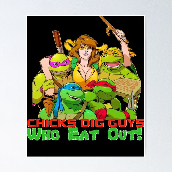 Teenage Mutant Ninja Turtles and Pizza girls like guys that eat