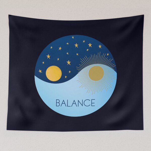 Item preview, Yin and Yang Sun and Moon Balance designed and sold by humnoo.