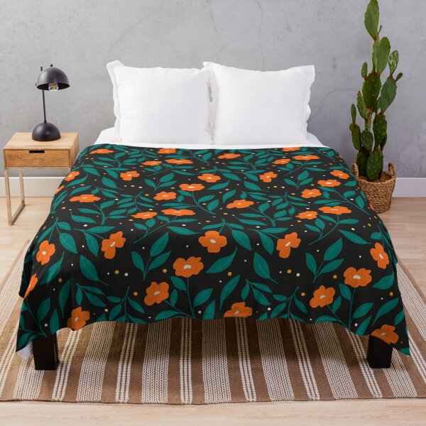 Item preview, Orange and Green Florals designed and sold by giulianegro.