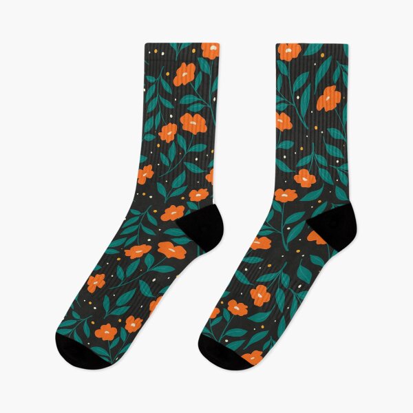 Item preview, Orange and Green Florals designed and sold by giulianegro.