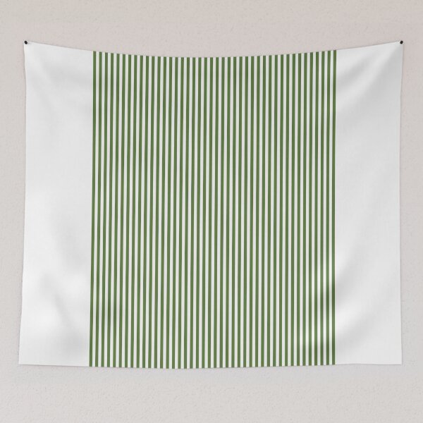 Item preview, Green And White Vertical Striped designed and sold by RUMI-ART-PLANET.