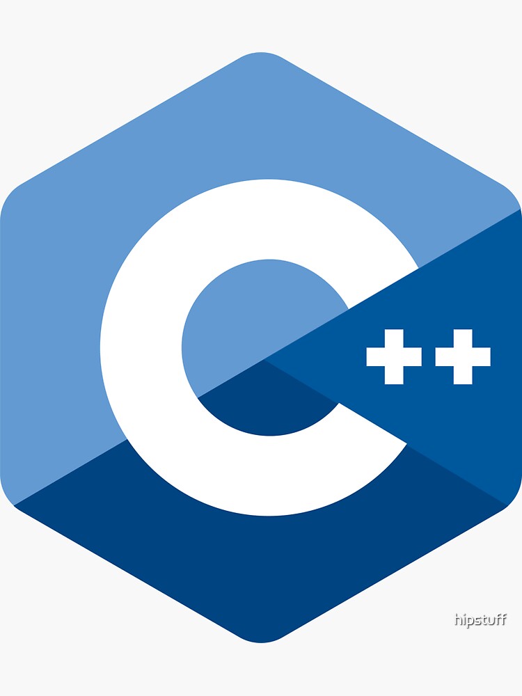 "C++ logo" Sticker for Sale by hipstuff | Redbubble