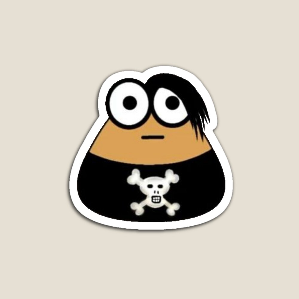 emo pou Sticker for Sale by Inverno85