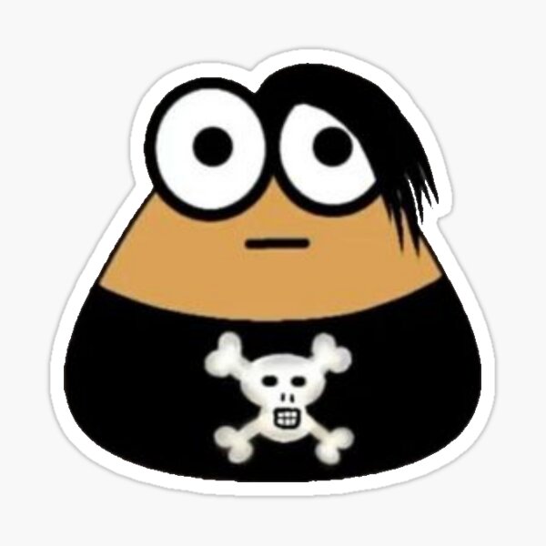 emo pou Sticker for Sale by Inverno85