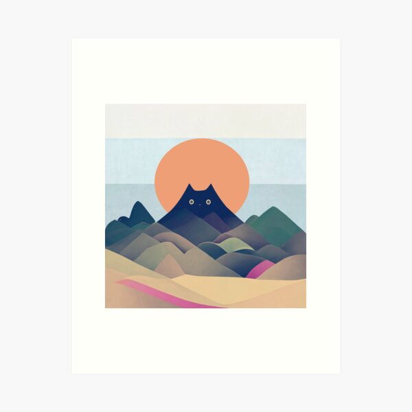 Aperçu de l'œuvre Paysage de chat créée et vendue par TheSamuraiCat.