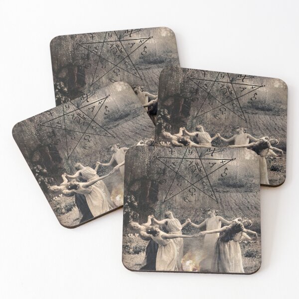 Item preview, Circle Of dancing Witches. Vintage photo - illustration designed and sold by el-padre.