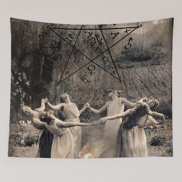 Item preview, Circle Of dancing Witches. Vintage photo - illustration designed and sold by el-padre.
