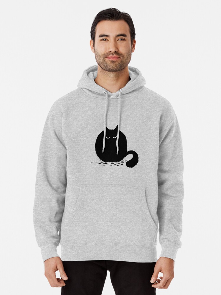 fuzzy black hoodie