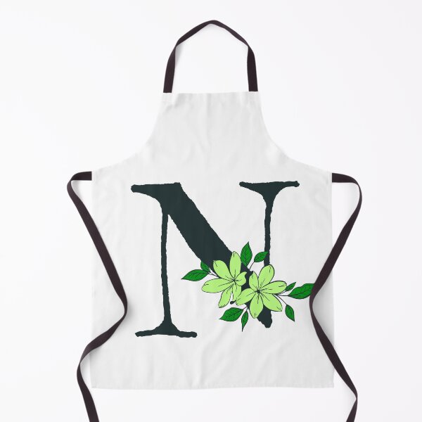 Item preview, Green floral N monogram designed and sold by Coffee Lifestyle.
