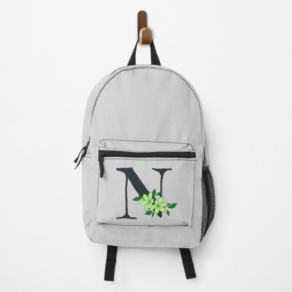 Item preview, Green floral N monogram designed and sold by Coffee Lifestyle.