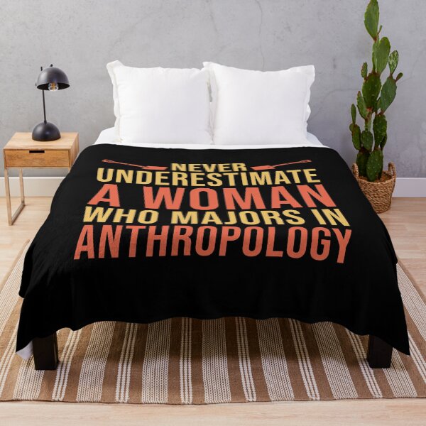 Item preview, Nver Underestimate A Woman Who Majors In Anthropology: Funny Anthropologist Gift designed and sold by Adexyl.