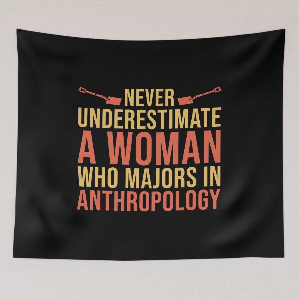 Item preview, Nver Underestimate A Woman Who Majors In Anthropology: Funny Anthropologist Gift designed and sold by Adexyl.