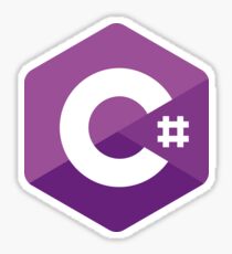 C# Sharp logo Sticker