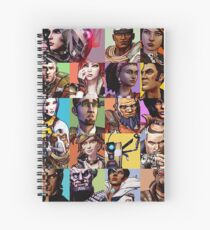 Borderlands Character Collage Spiral Notebook