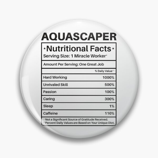 Item preview, Aquascaper Nutritional Facts: Aquascaping Fish Keeper Funny Aquarist Gift, Aquascape designed and sold by Adexyl.