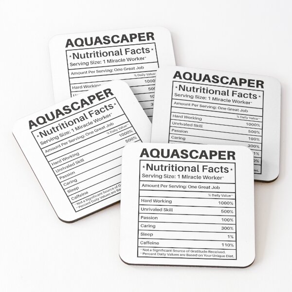 Item preview, Aquascaper Nutritional Facts: Aquascaping Fish Keeper Funny Aquarist Gift, Aquascape designed and sold by Adexyl.