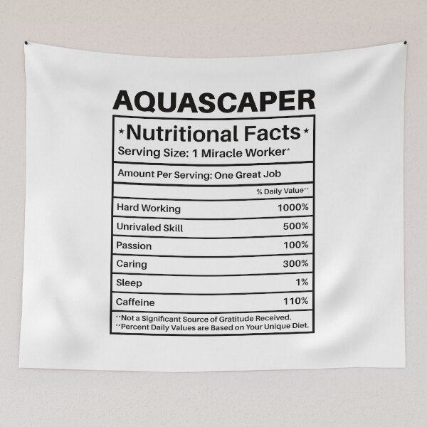 Item preview, Aquascaper Nutritional Facts: Aquascaping Fish Keeper Funny Aquarist Gift, Aquascape designed and sold by Adexyl.