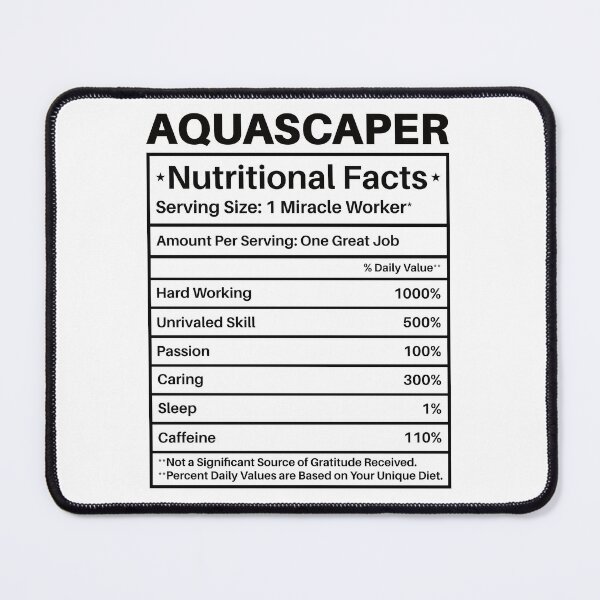 Item preview, Aquascaper Nutritional Facts: Aquascaping Fish Keeper Funny Aquarist Gift, Aquascape designed and sold by Adexyl.