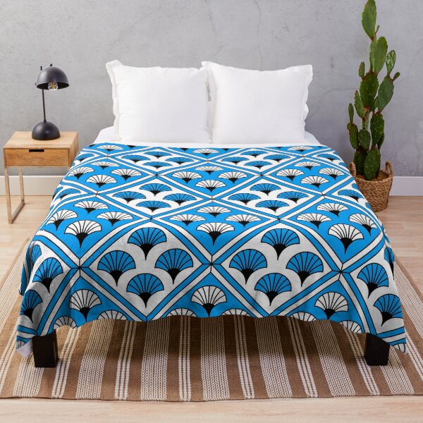 Item preview, Art Deco Pattern no 81 - Blue - Vintage Pattern designed and sold by Millusti.
