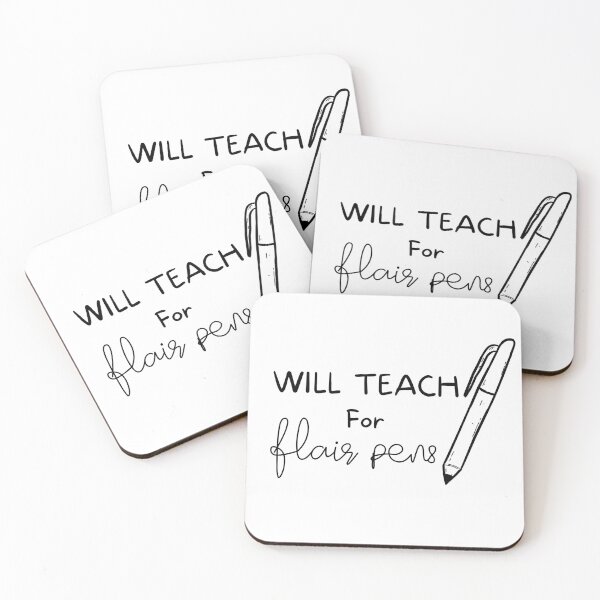 Item preview, Will Teach For Flair Pens designed and sold by Pride-Casuals.