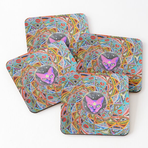 Item preview, psy cat artwork designed and sold by merry marley.