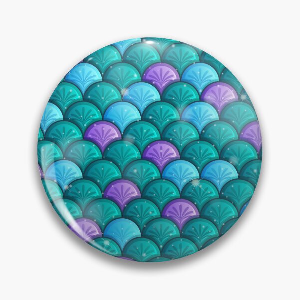 Item preview,  Teal Green, Blue  and Pink Sparkle Mermaid Scales pattern designed and sold by Tema EL.