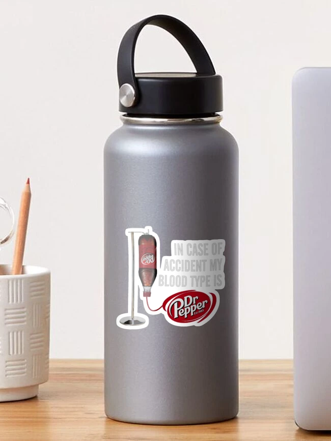 Personalized in case of accident my blood type is Dr Pepper tumbler