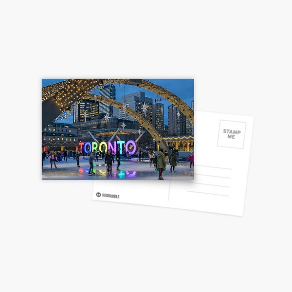 Skating under the Stars in Nathan Phillips Square Postcard