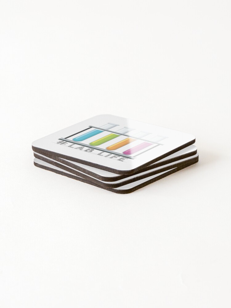 Thumbnail 4 of 5, Coasters (Set of 4), LabLife designed and sold by Docartdesign.