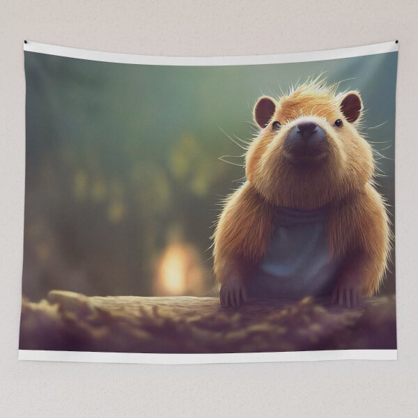 Item preview, Cute Capybara, Smiley Capybara Animal designed and sold by Pet Shelter.