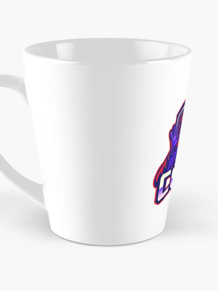 Thumbnail 3 of 4, Coffee Mug, Code One Gamer Blue on Red designed and sold by Rorulent.