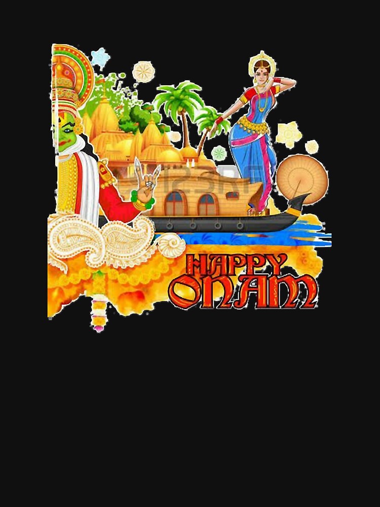 Happy Onam T Shirt For Sale By Colekreiger Redbubble Kerala Onam Celebration T Shirts 9996