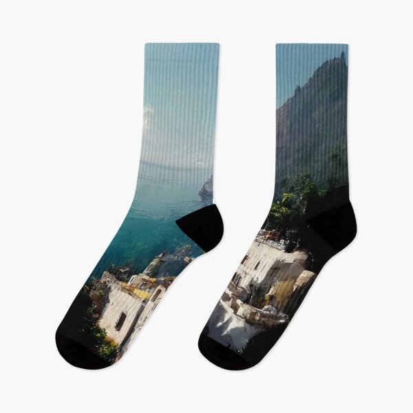 Item preview, Golden sun on the Amalfi Coast II designed and sold by RoseAesthetic.
