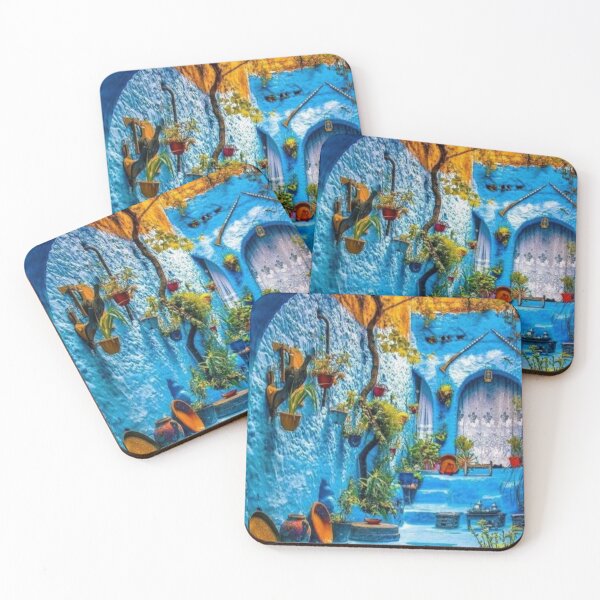 Item preview, bleu city moroccan art  designed and sold by thamishop1.