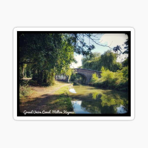 Item preview, Milton Keynes Grand Union Canal postcard designed and sold by Berengere BOUDOT.
