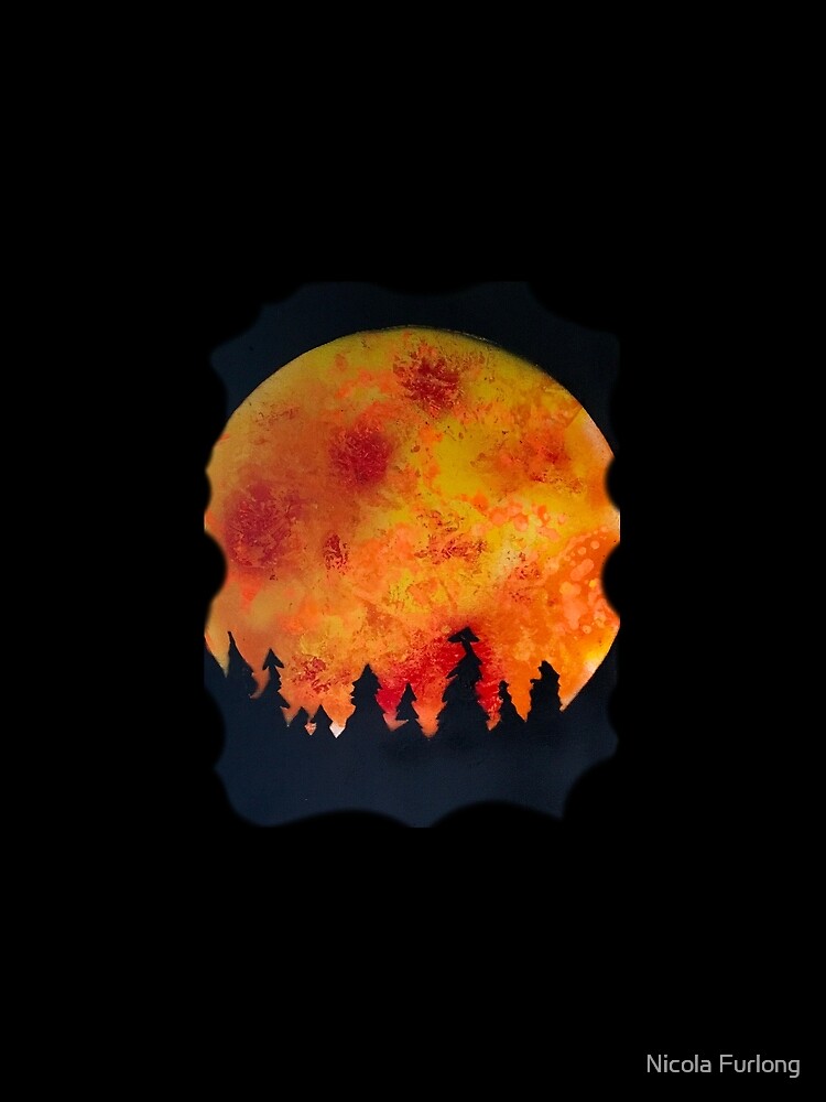 FIERY FULL MOON by nicolafurlong