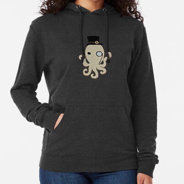 Steampunk Octopus Lightweight Hoodie
